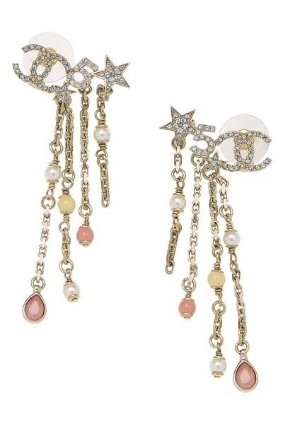 Chanel — Metal Star Dangle Cuffs — Jewelry — resale