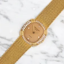 Patek Philippe Ellipse Tiffany & CO Dial Diamond Bezel 18K Yellow Gold 4