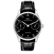 IWC Portugieser Steel Black Dial IW500703 2