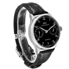 IWC Portugieser Steel Black Dial IW500703 3