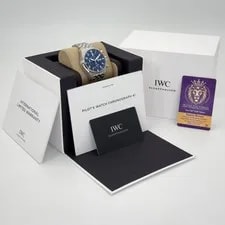 IWC Pilot's Chronograph 41mm Blue Dial Complete Set - IW388102 2