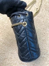 Gucci GG Marmont Small Bucket Matelasse Chevron GHW Chain Cros 2