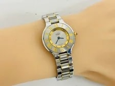 Cartier Must 21 W10073R6 1340 Quartz Excellent A7365 2