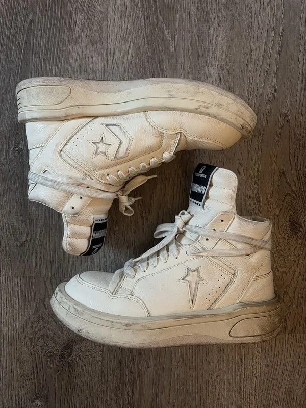 Converse — Converse X Rick Owens Drkshdw Turbopwn MidTop Egret — Sneaker — resale