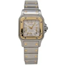 Cartier 2423 W20045C4 Santos Galbee Steel & Gold Automatic #2421-1 2