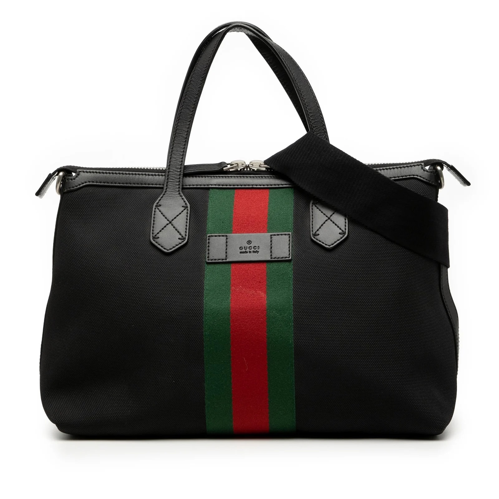 Gucci — Techno Web Satchel — Handbag — resale