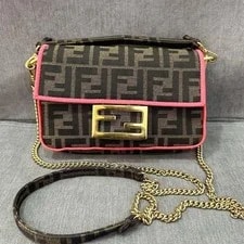 Fendi — Fendi Baguette Mini Fabric With - Very Good #AD5EDZ — Handbag — resale