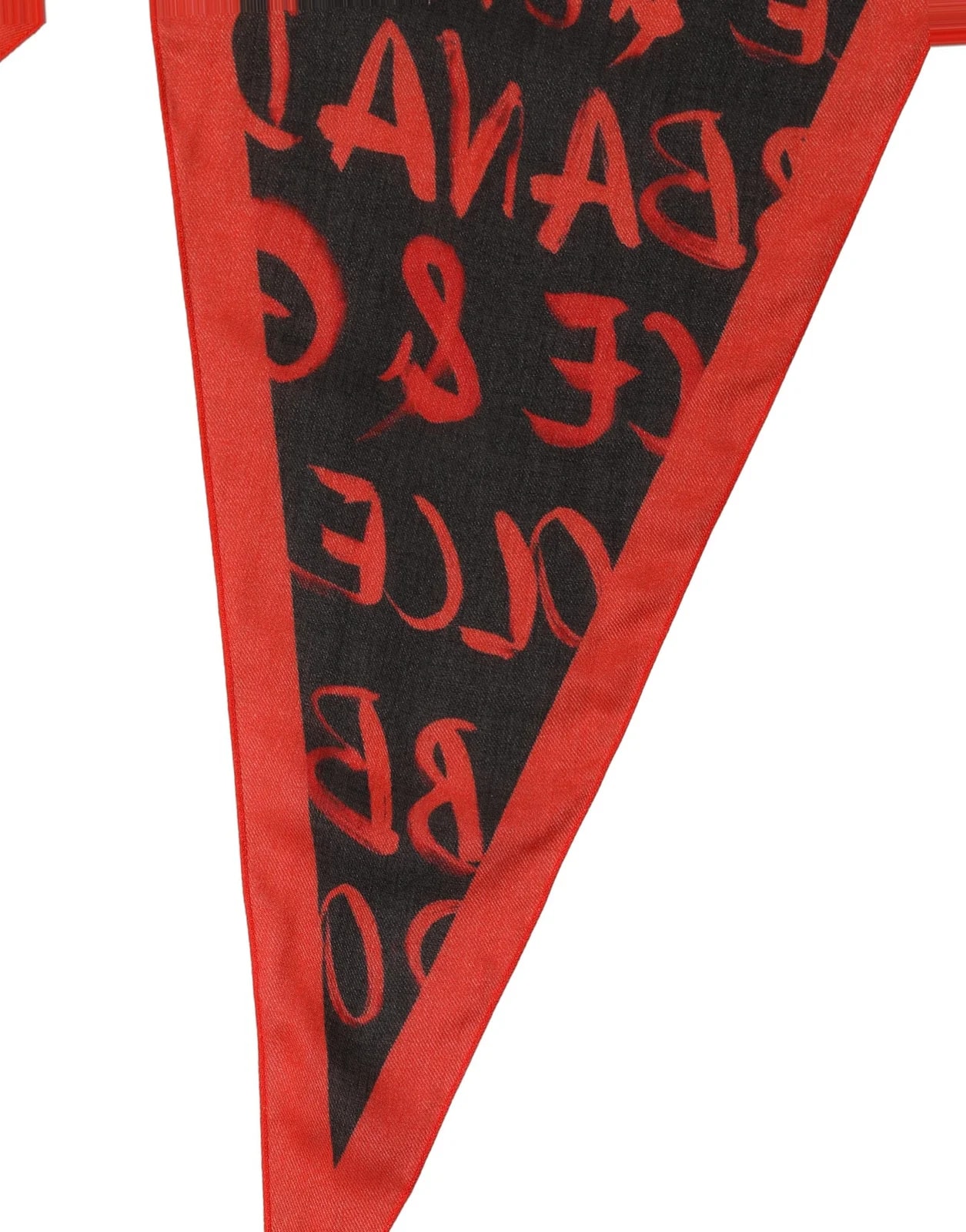 Dolce & Gabbana — Dolce & Gabbana Graffiti Logo Lace Stole Scarf — Accessory — resale