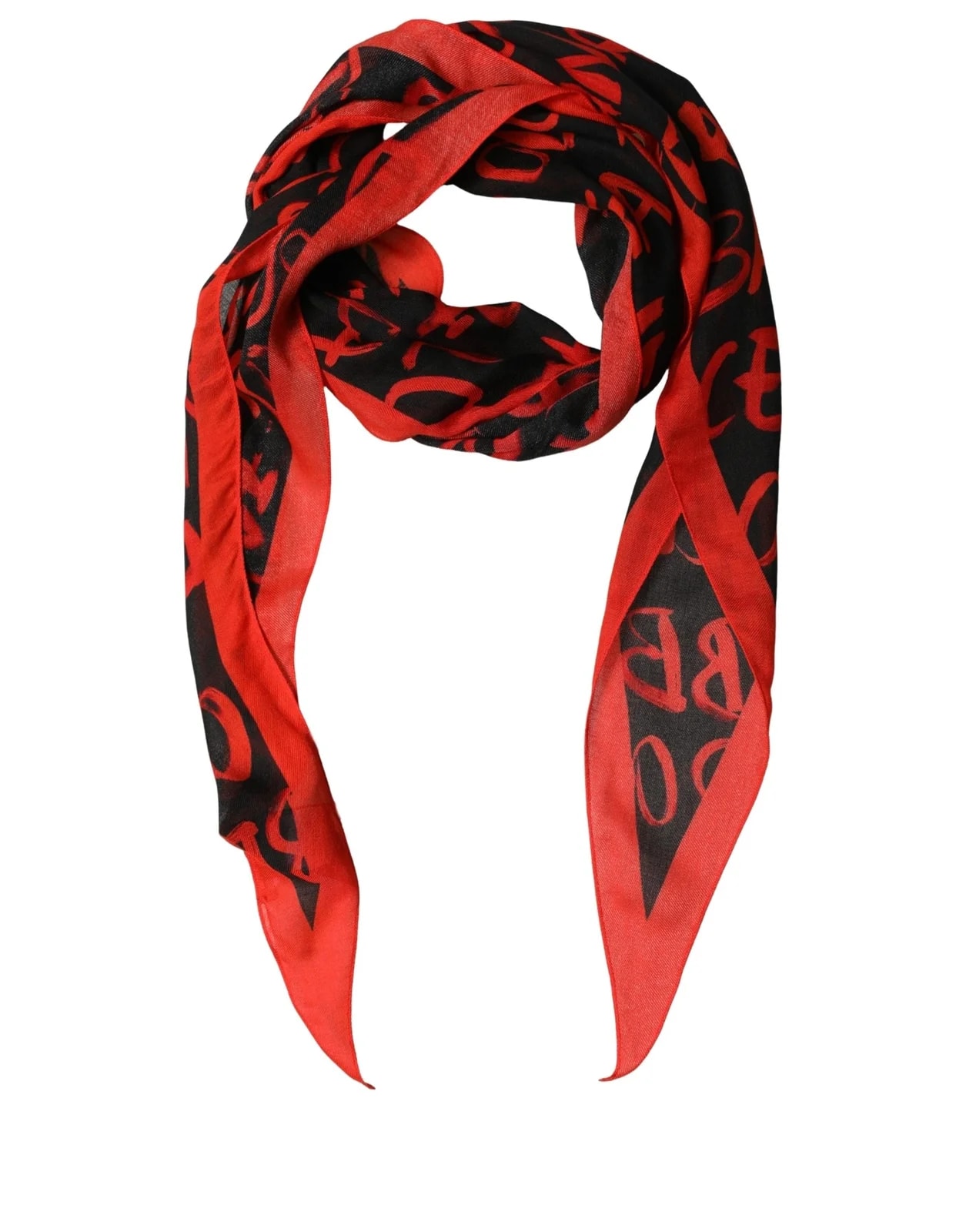Dolce & Gabbana Graffiti Logo Lace Stole Scarf 2