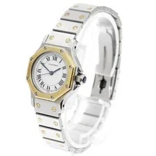 Cartier Santos Octagon SM White Dial Automatic Watch_968111 2