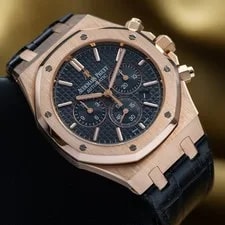 Audemars Piguet — Audemars Piguet Royal Oak Chronograph 41mm Rose Gold 26320OR Black Dial Full Set — Watch — resale