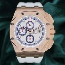 Audemars Piguet — Audemars Piguet Royal Oak Offshore Chronograph Summer White SET 26408OR — Watch — resale