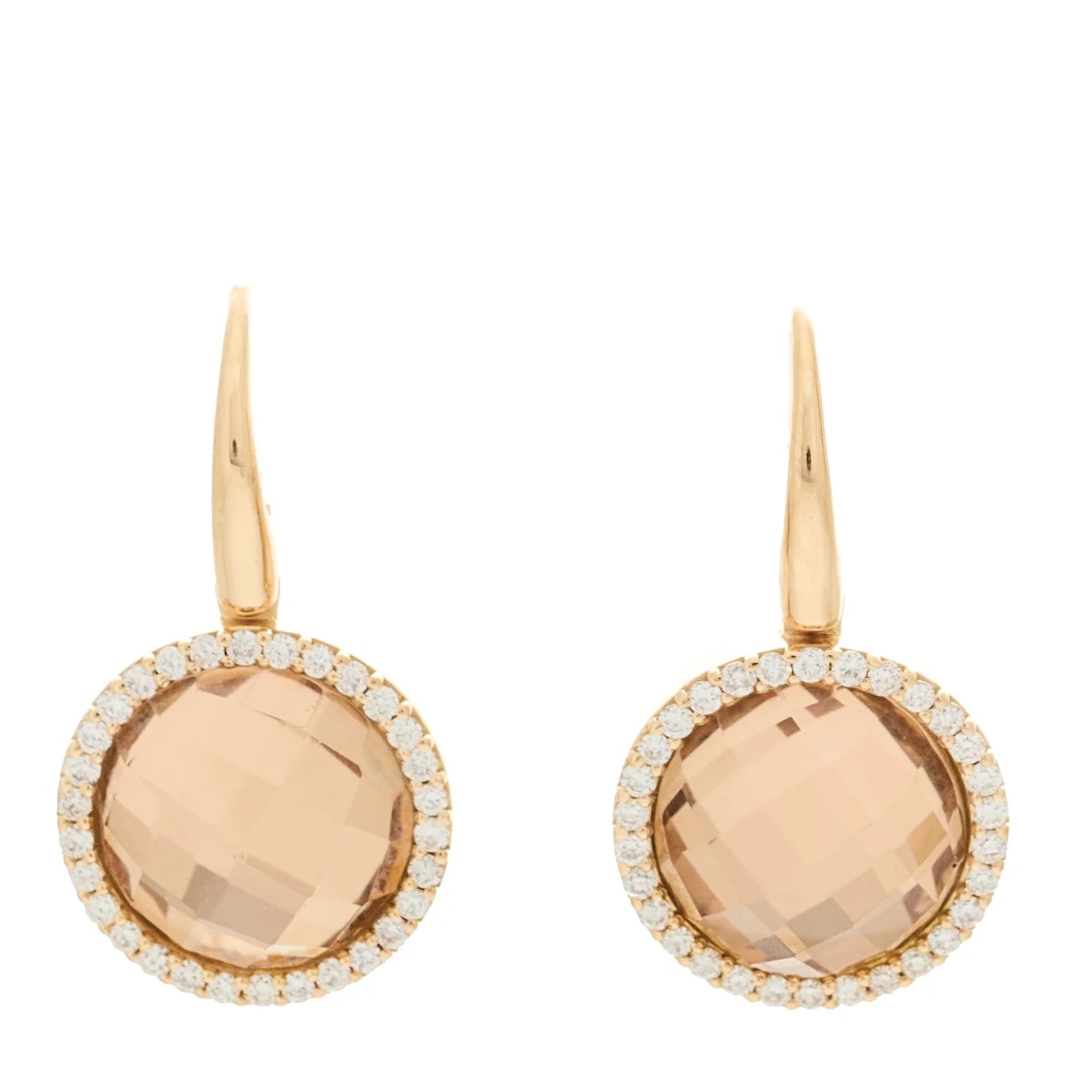 Roberto Coin — 18K Rose Gold Smoky Quartz Drop — Jewelry — resale