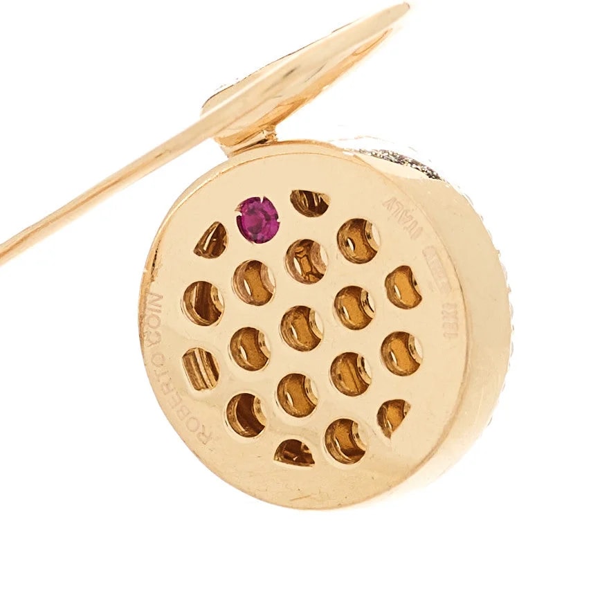 18K Rose Gold Smoky Quartz Drop 4