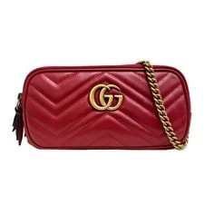 Gucci — Gucci GG Marmont Mini Chain ShoulderBag 546581DTDCT6433 Double G Chevron — Handbag — resale