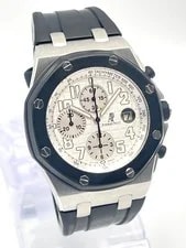 Audemars Piguet — Audemars Piguet Royal Oak Offshore 42mm 25940SK Rubber Strap White Dial Papers — Watch — resale