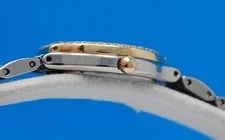 Omega Deville 18K Gold & SS - Diamond Bezel - Gold Dial - 4265.13 2