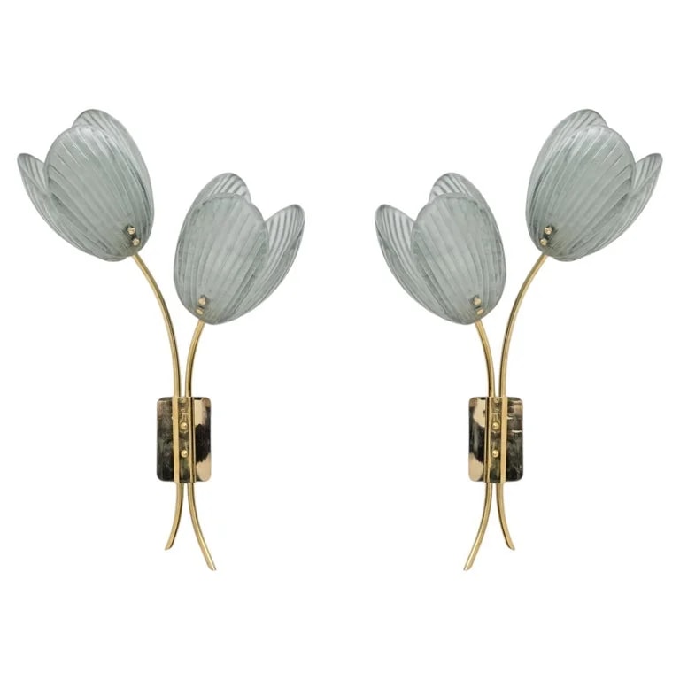 Murano — Pair of Tulips Murano and Sconces — lighting — resale