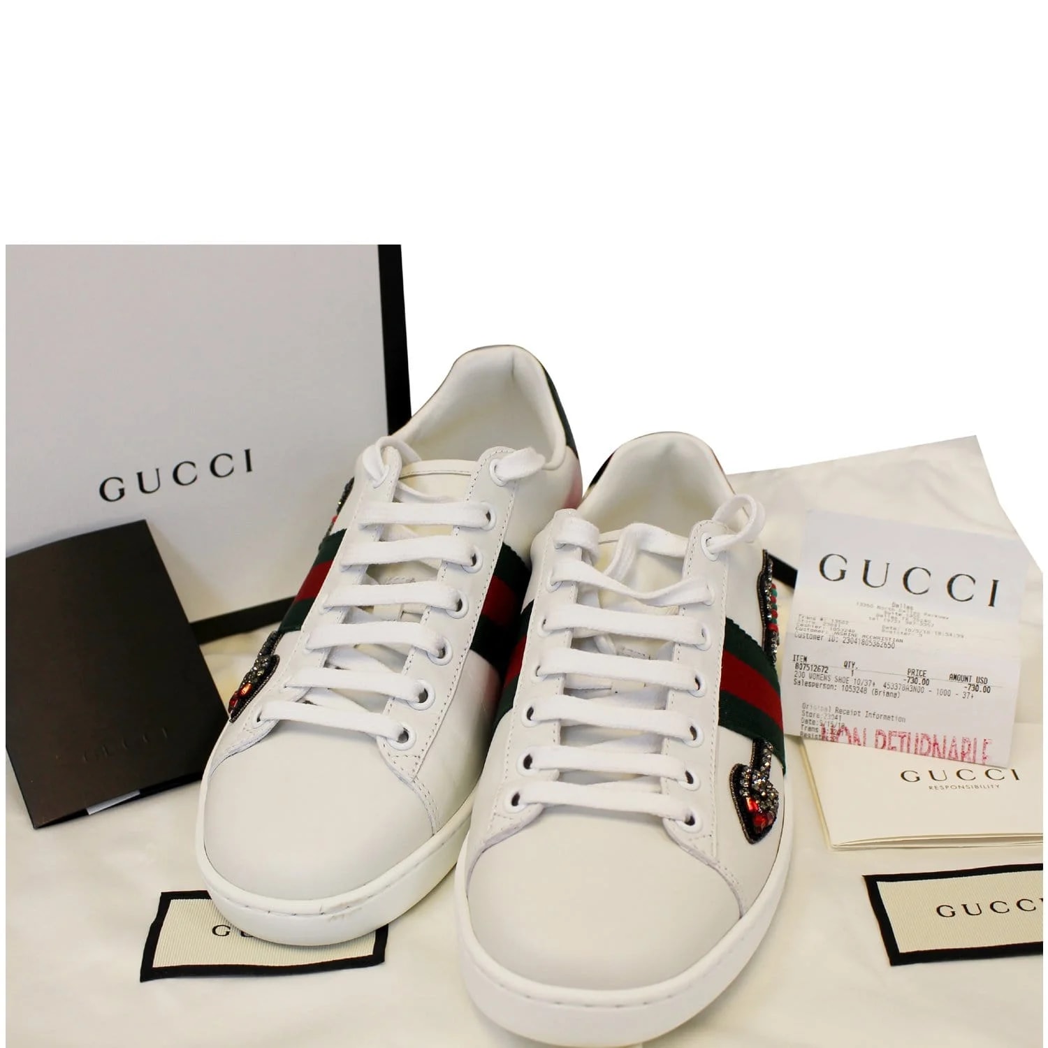 Gucci — Gucci Ace Embroidered Arrow Logo — Sneaker — resale