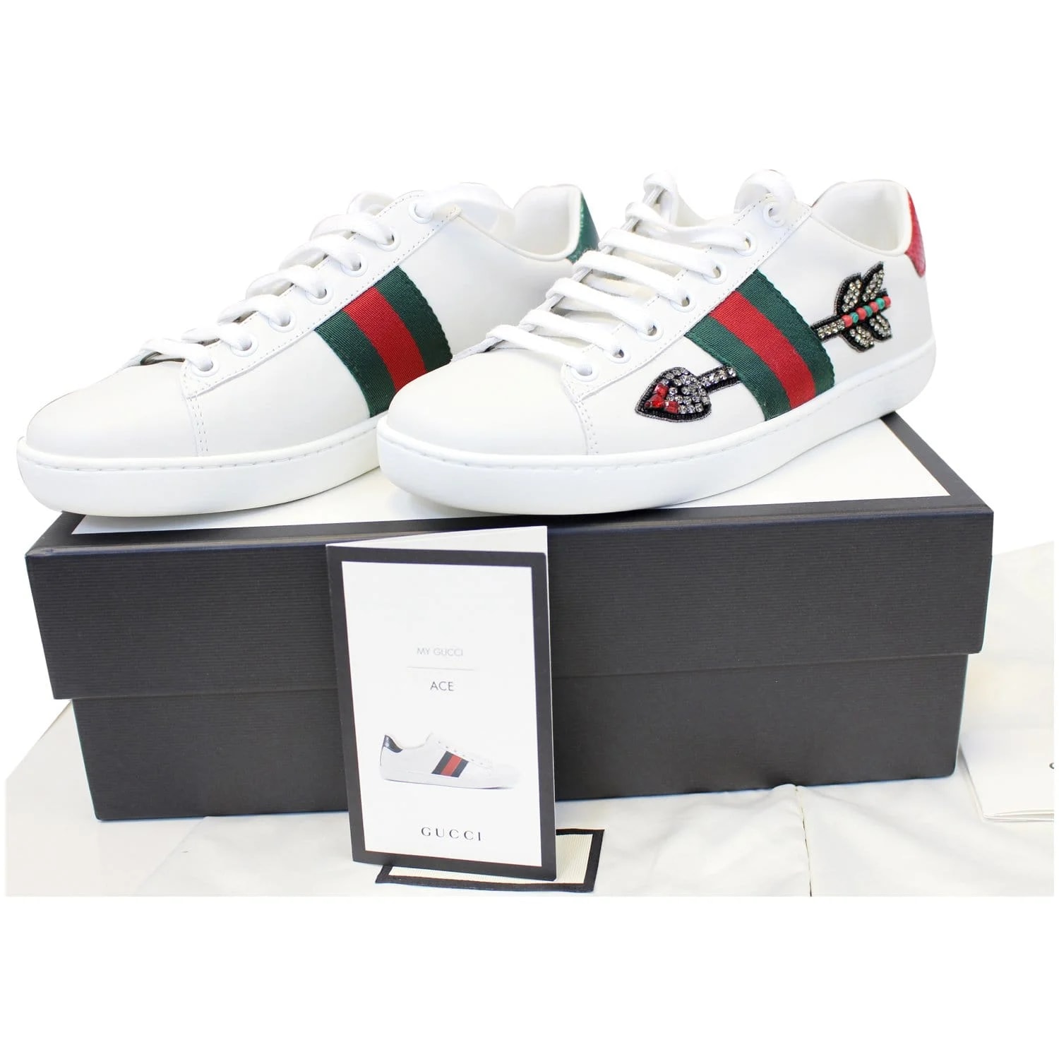 Gucci Ace Embroidered Arrow Logo 2