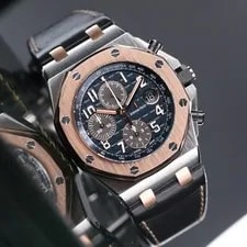Audemars Piguet Royal Oak Offshore 42m Two Tone Blue Rose Steel Bucherer 26471SR 4