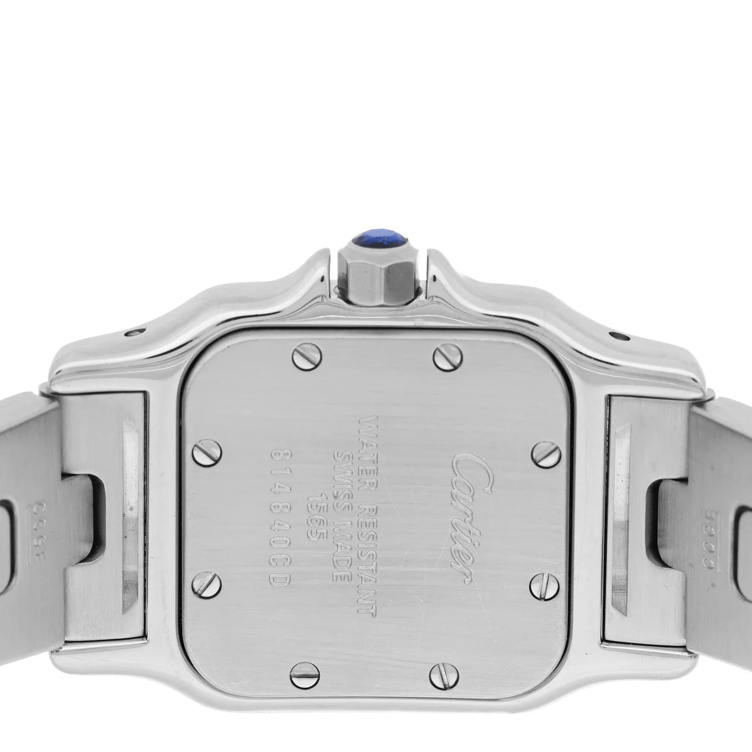 Stainless Steel 24mm Santos de Cartier Galbee Quartz 4
