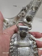 Balenciaga LE Cagole Crinkled Mettalized Mini 4