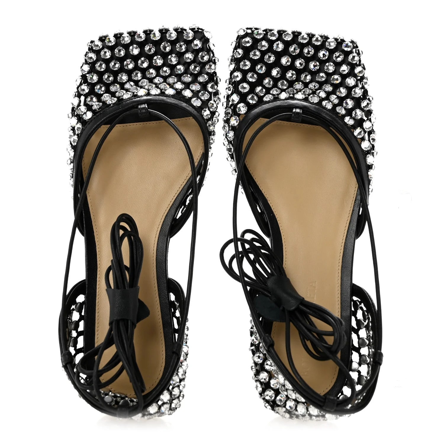 Embellished Sparkle Stretch Ankle Tie 36 2