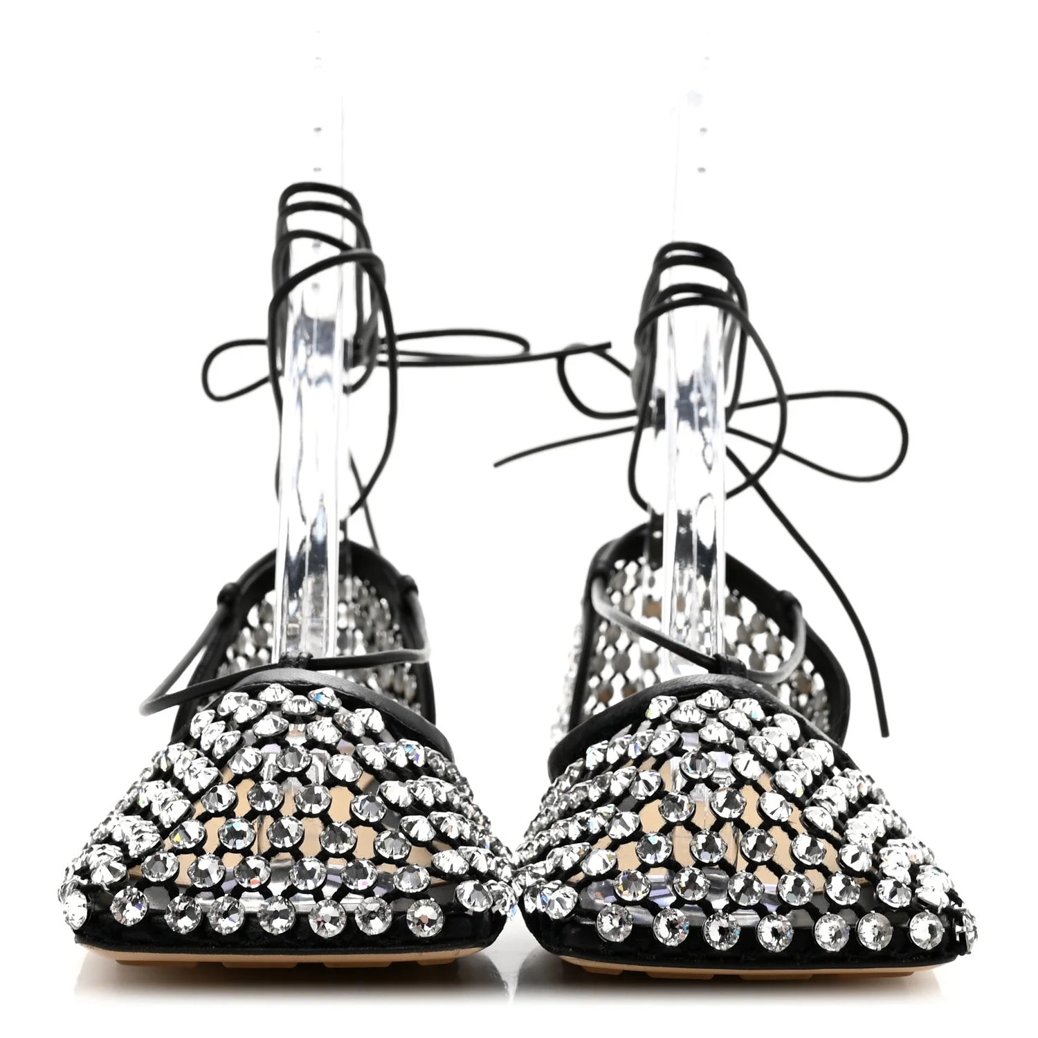 Embellished Sparkle Stretch Ankle Tie 36 3