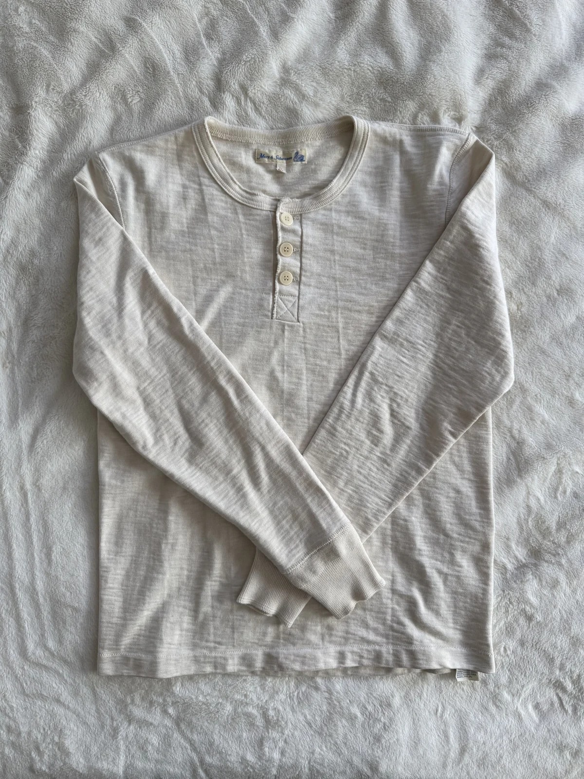 2S18 Loopwheeled Heavyweight Henley — streetwear — resale