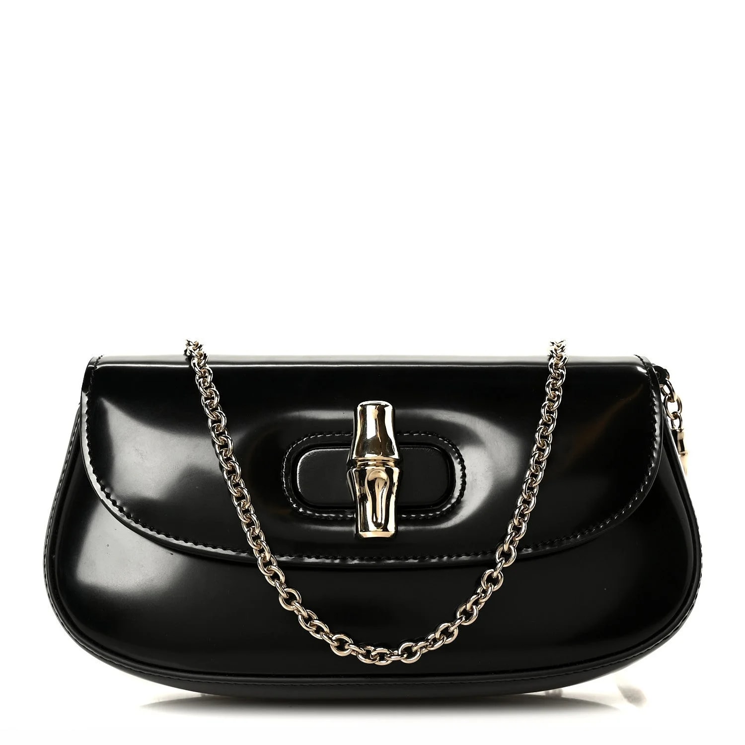 Gucci — Shiny Small Bamboo Night — Handbag — resale