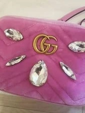 Gucci — Gucci Velor Marmont Small From Japan — Handbag — resale