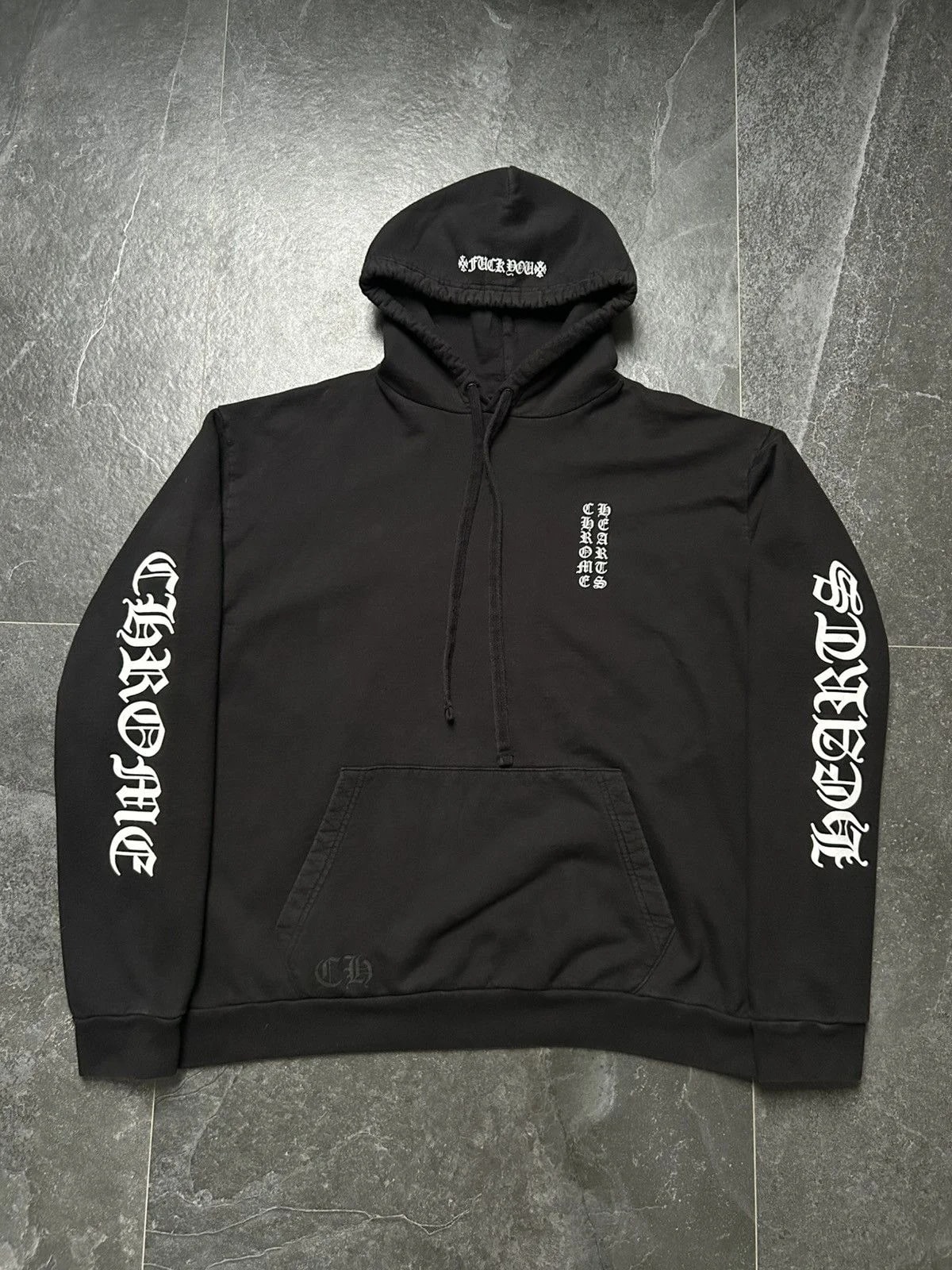 Chrome Hearts — Hearts 1988 Logo Print Hoodie — streetwear — resale