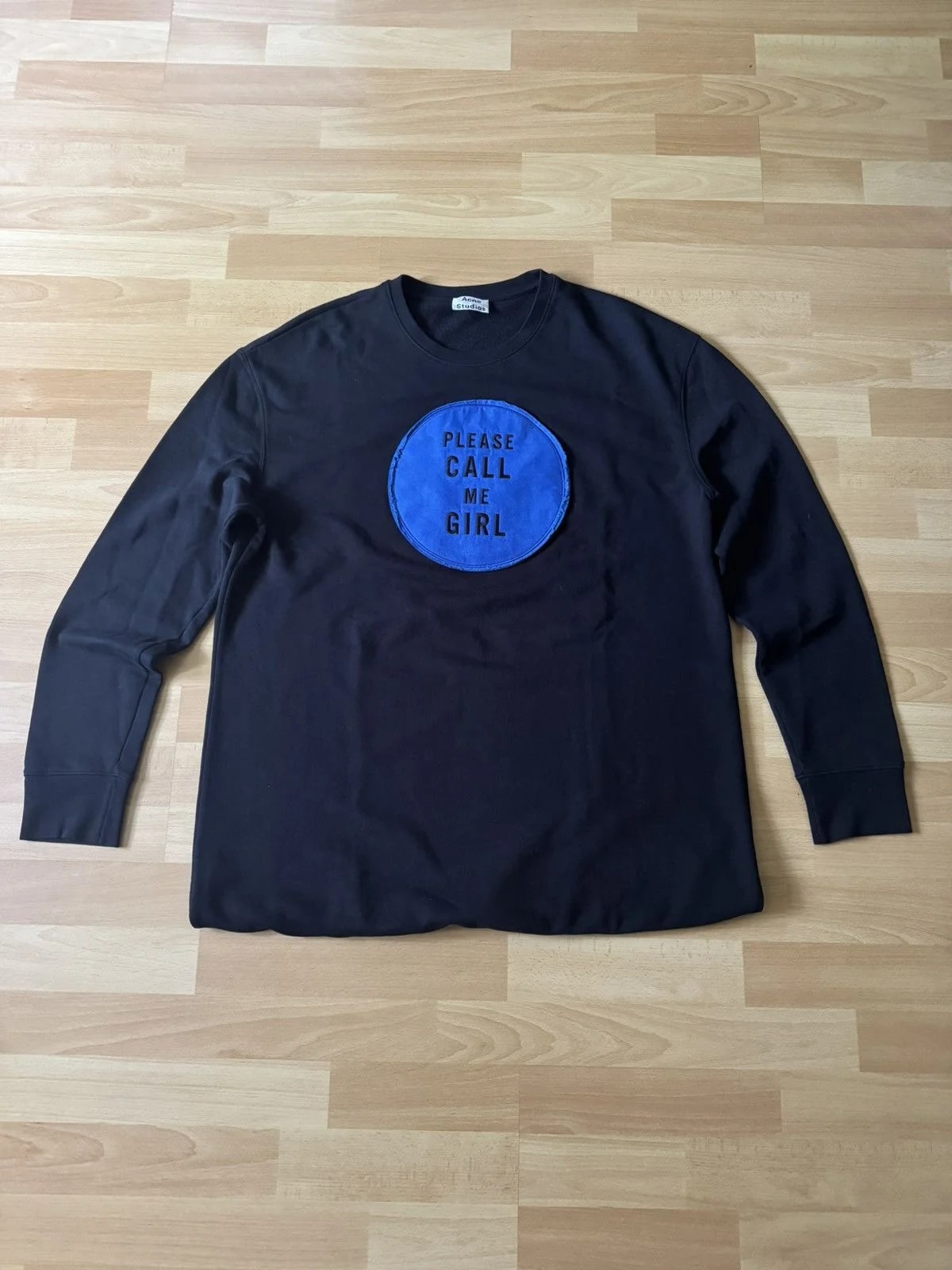 Acne Studios — Acne Studios "Please Call Me Girl" Casey Crewneck Sweatshirt — streetwear — resale