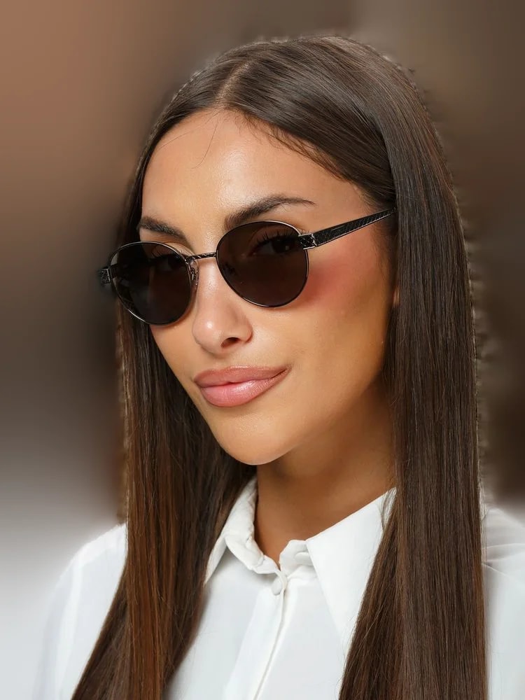 Just Cavalli — Just Cavalli Sjc181 Round-Frame Metal Sunglasses — — Accessory — resale
