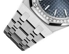 Audemars Piguet Royal Oak Blue Boutique Edition Diamond 77351ST.ZZ.1261ST.01 2