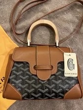 Goyard Saigon W/ Wooden Handle - New With Tag + Dust 2