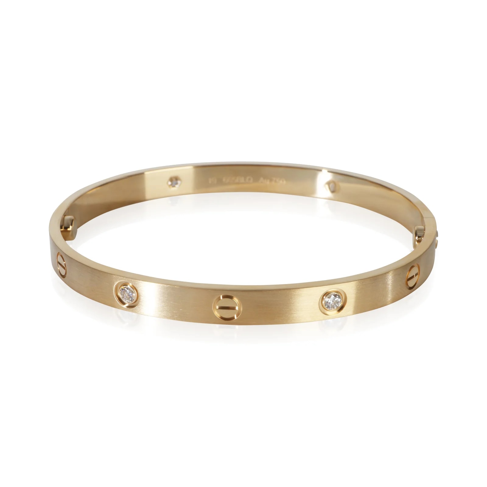 Cartier — Cartier Yellow Gold Brushed Finished Love Bracelet 18k — Jewelry — resale