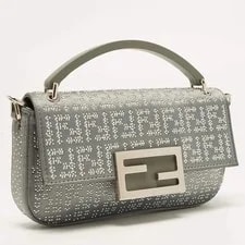 Fendi Baguette Phone Embellished Crossbody 3