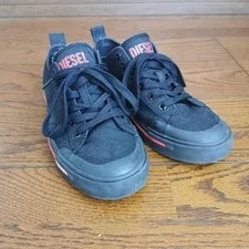 Diesel — Diesel Men 9.0US Red Black Sneakers Canvas Used Several Times Luxury Casual ITA — Sneaker — resale