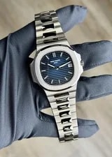 Patek Philippe — Patek Philippe Nautilus Blue Sunburst Index Preowned 2022 5811/1G-001 — Watch — resale