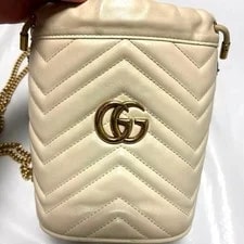 Gucci — Gucci GG Marmont Mini Bucket Chain Strap Key Holder — Handbag — resale