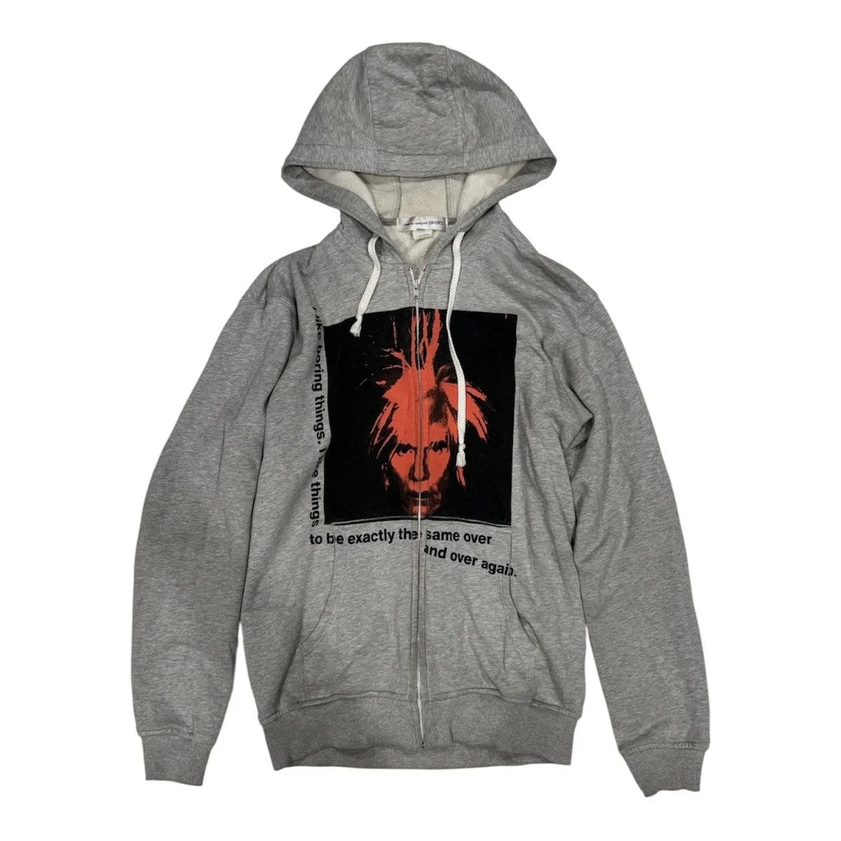Comme des Garçons — Comme des Garçons Shirt × Andy Warhol Portrait Zip Hoodie — streetwear — resale