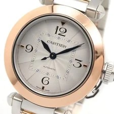 Cartier Pasha de W2PA0008 Auto Winding K18PG SS 3