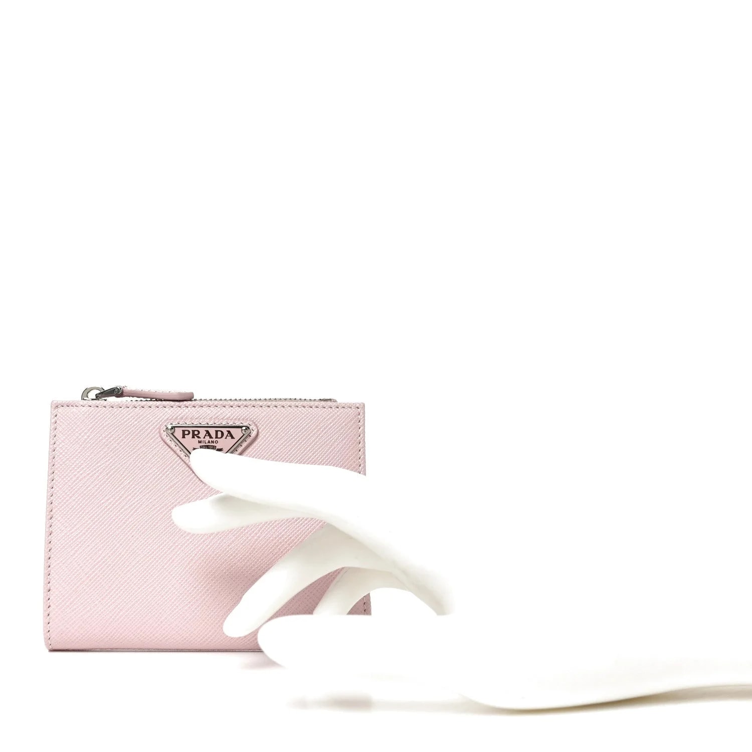 Zip Top Compact Wallet Alabaster 2