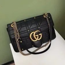 Gucci — Gucci GG Marmont Medium Quilted Auth — Handbag — resale