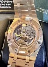 Audemars Piguet Royal Oak PerpetualCalendar Full Set Rose Gold Blue Dial 26574OR 3