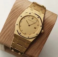 Audemars Piguet — Audemars Piguet Royal Oak 33mm 56175ba Yellow Gold Champage Dial Quartz — Watch — resale