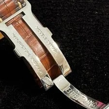 Breitling Genuine Leather Belt 22-20 With D Buckle Swiss Made 3