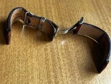 Breitling Genuine Leather Belt 22-20 With D Buckle Swiss Made 4